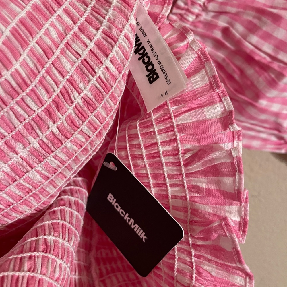 Gingham Pink Spring Fields Top - Picture 4 of 6